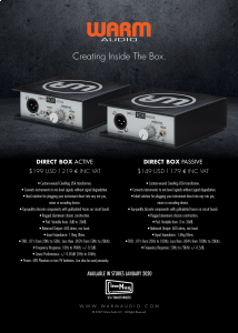 Warm Audio announce two new DI boxes